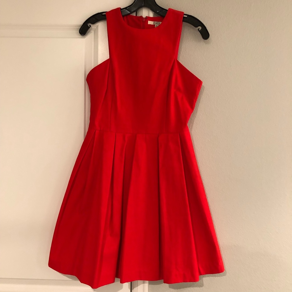 Red fit n’ flare dress